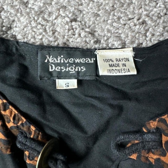 Vintage Nativewear Designs Leopard Print Patchwork Cropped Jacket - Picture 6 of 7